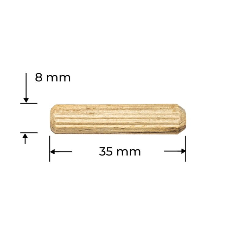 Diblu lemn ø 8 x 35 mm / 100 buc