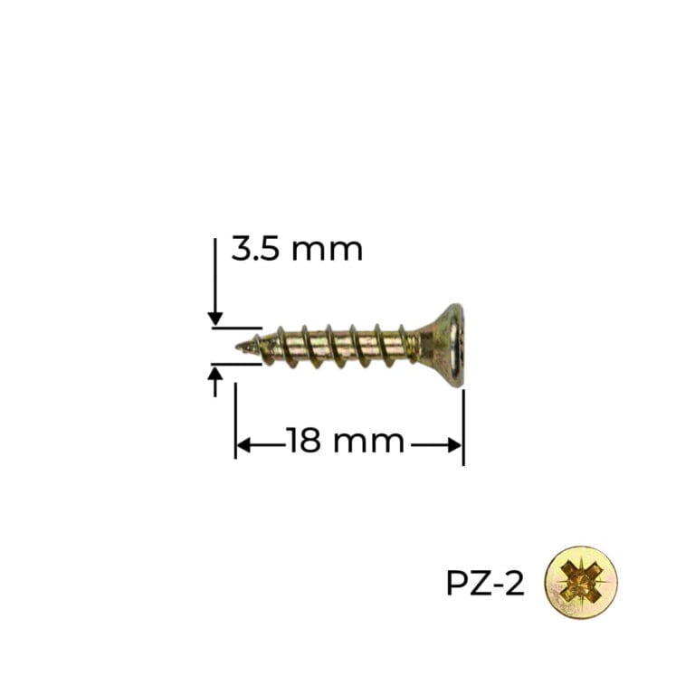 Surub cap inecat 3,5x18 1000BUC