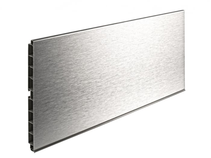 Plinta dreapta PVC H100 NEGRU/ALUMINIU/ALB 4ML