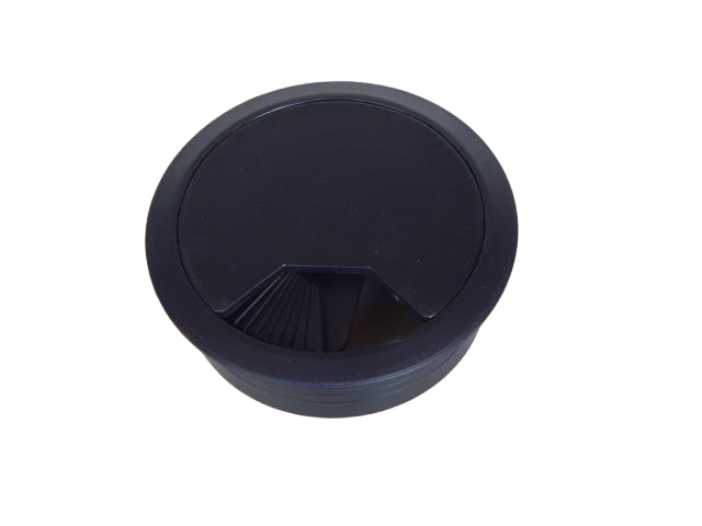 Doza trecere cablu ø60 plastic alb/negru