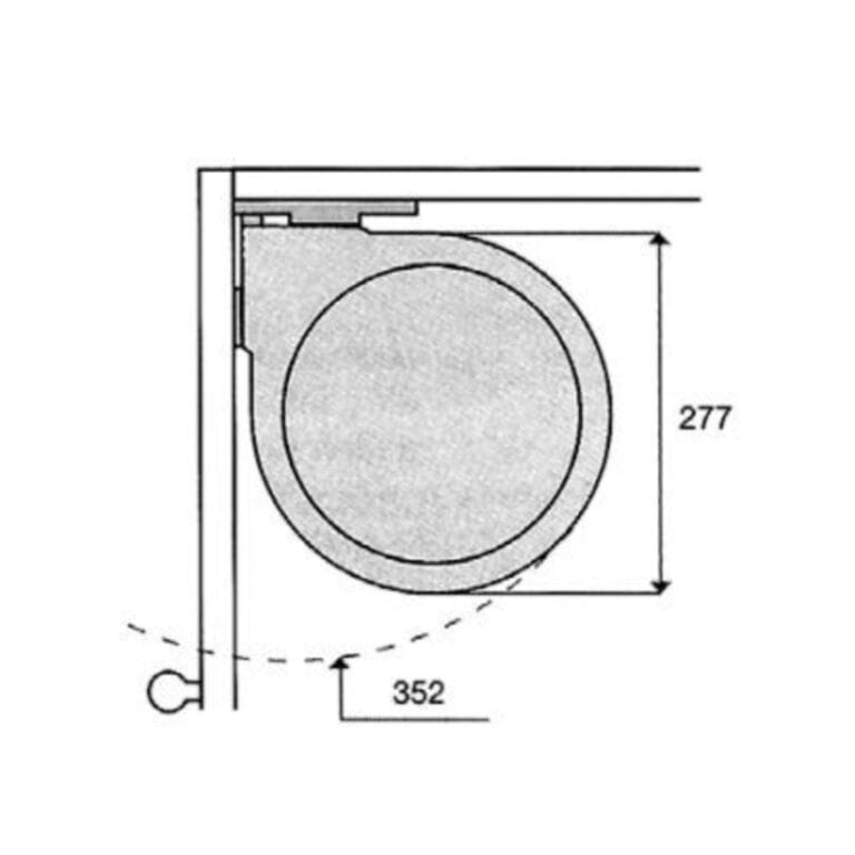 Cos de gunoi plastic 13L GRI