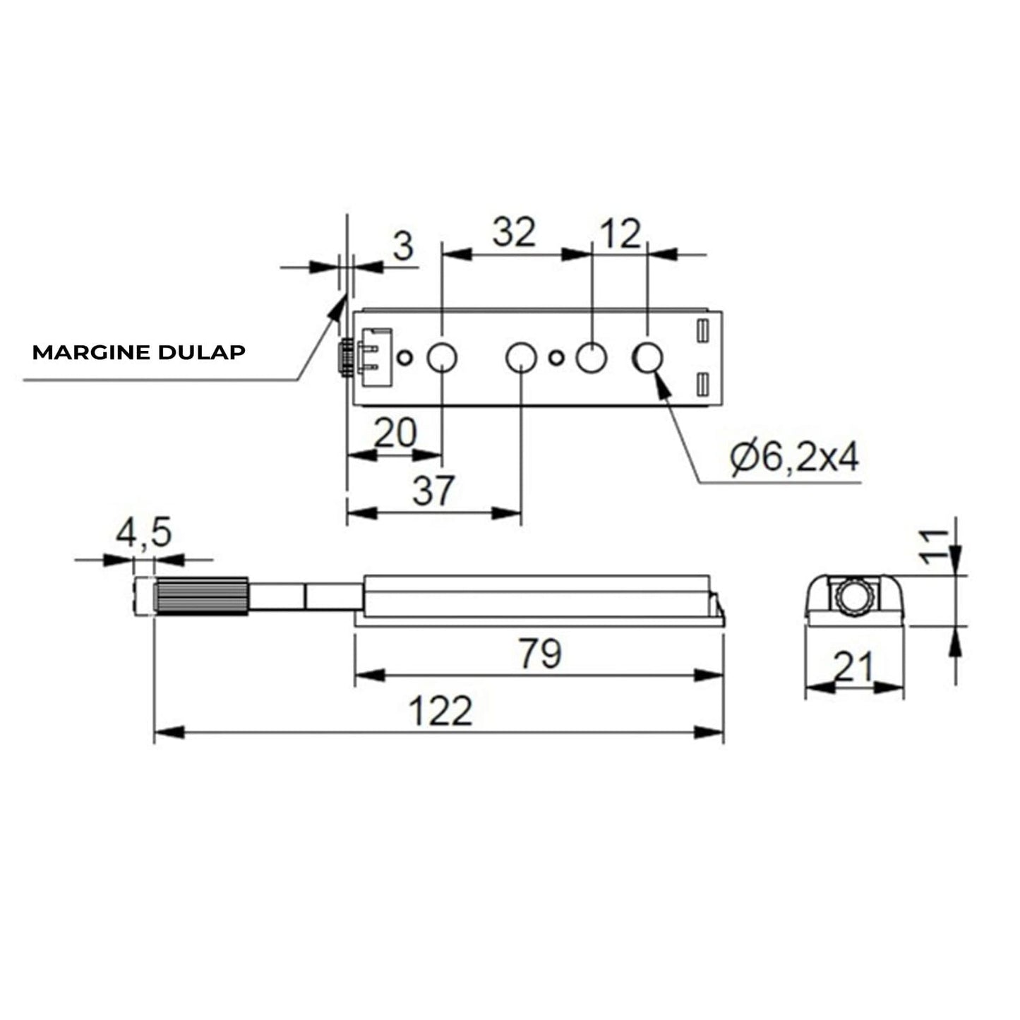Inchizator push inox cu silicon